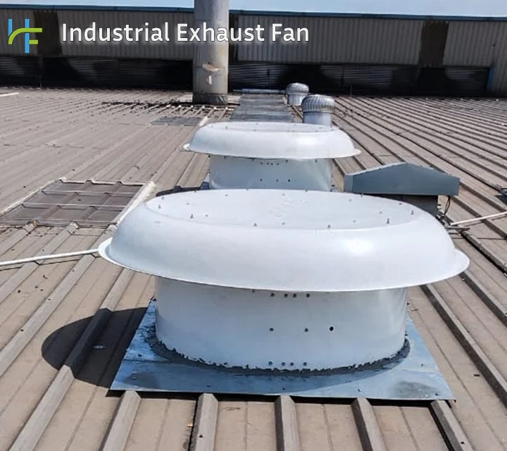 High-performance industrial exhaust fans designed for rapid air exchange and smoke removal in Coimbatore factories and warehouses.