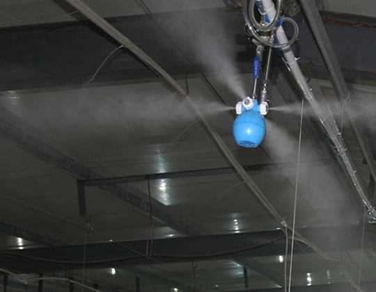 Advanced microjet humidification systems for precise moisture control in Hosur factories.